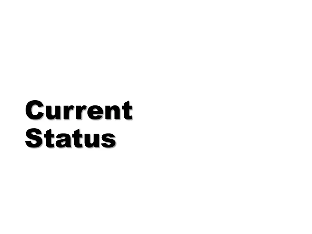 current status
