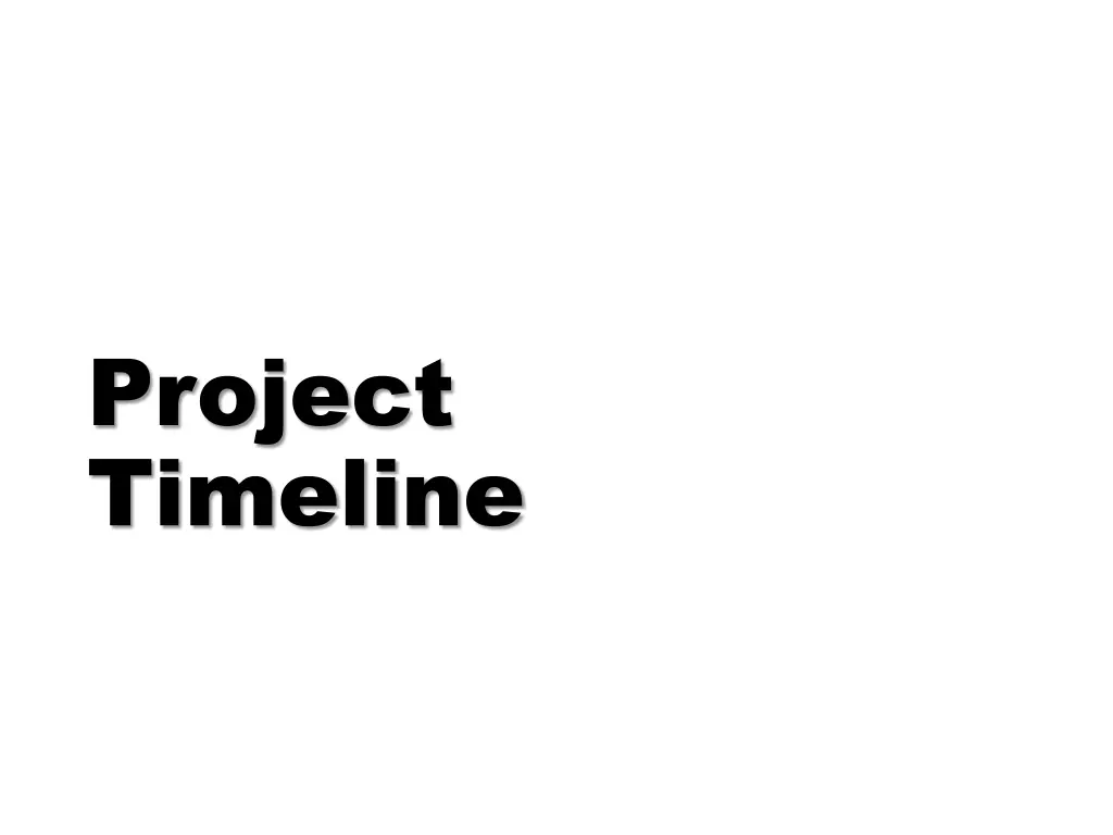 project timeline