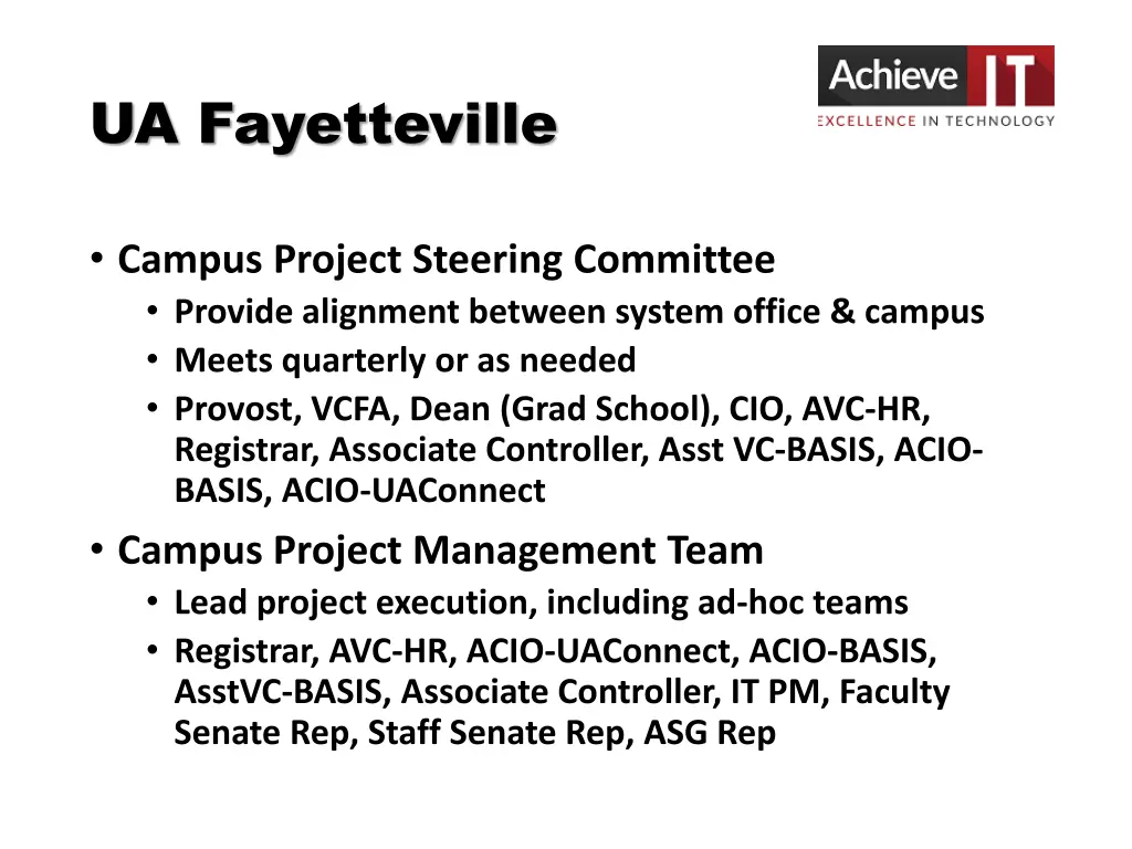 ua fayetteville