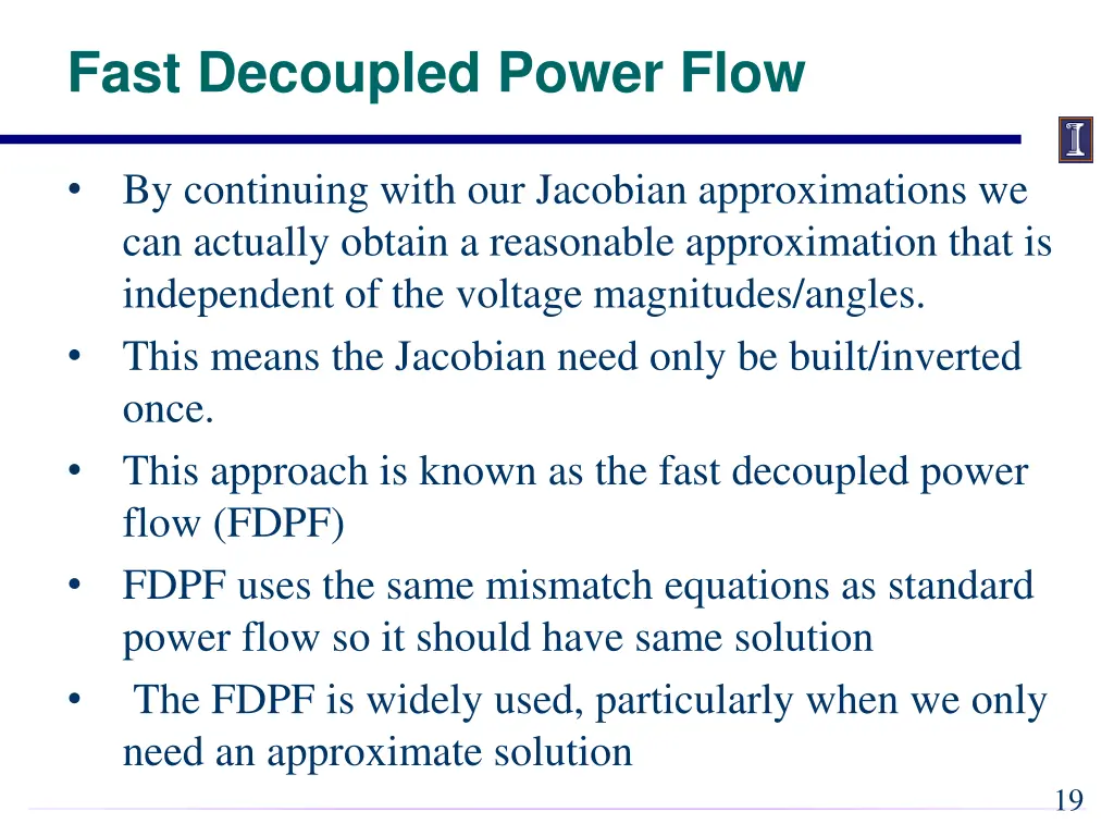 fast decoupled power flow