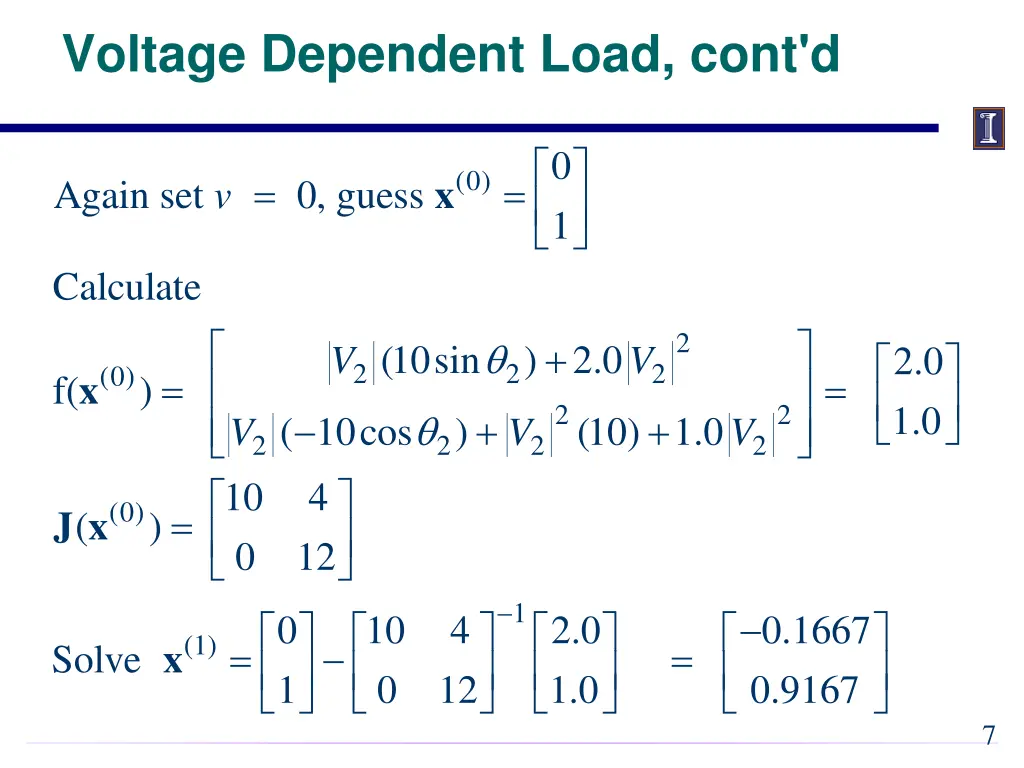 voltage dependent load cont d