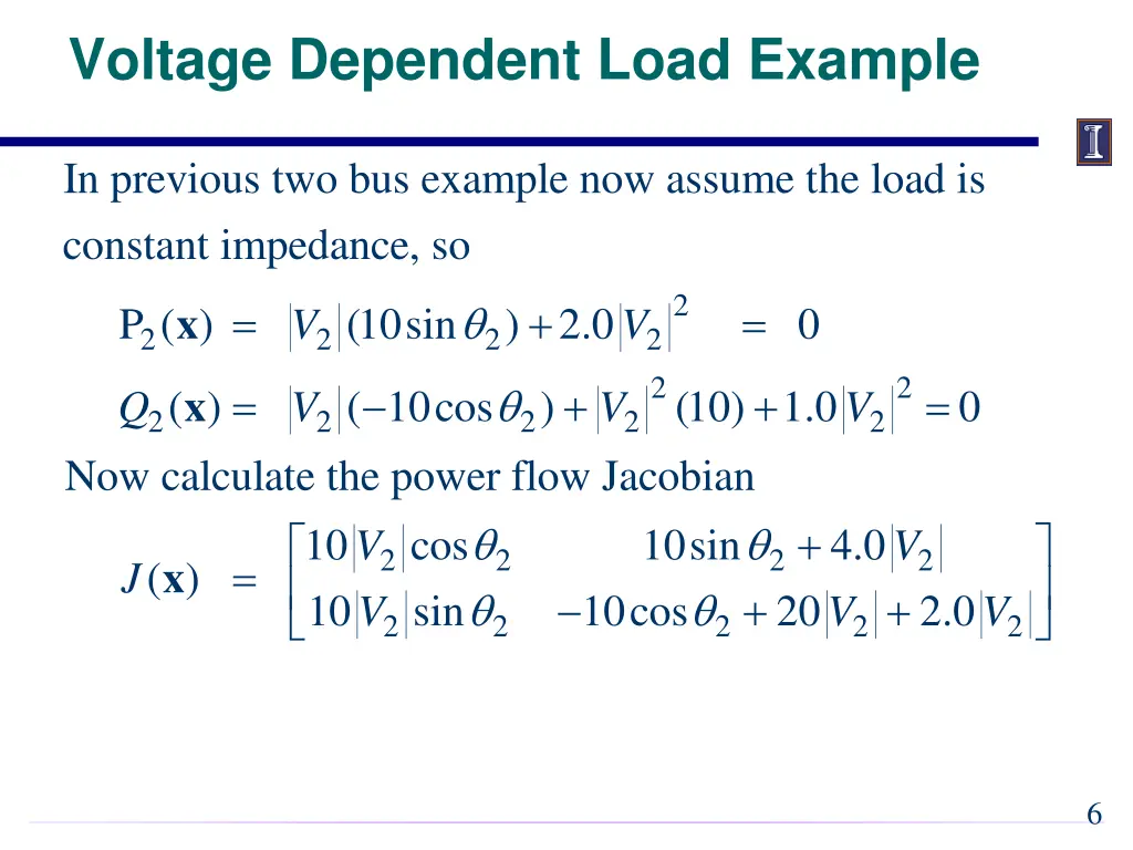 voltage dependent load example