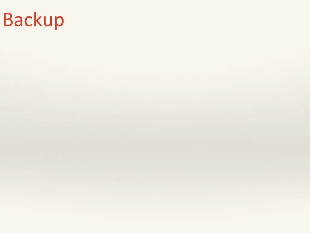 backup