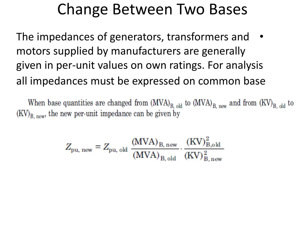 change between two bases