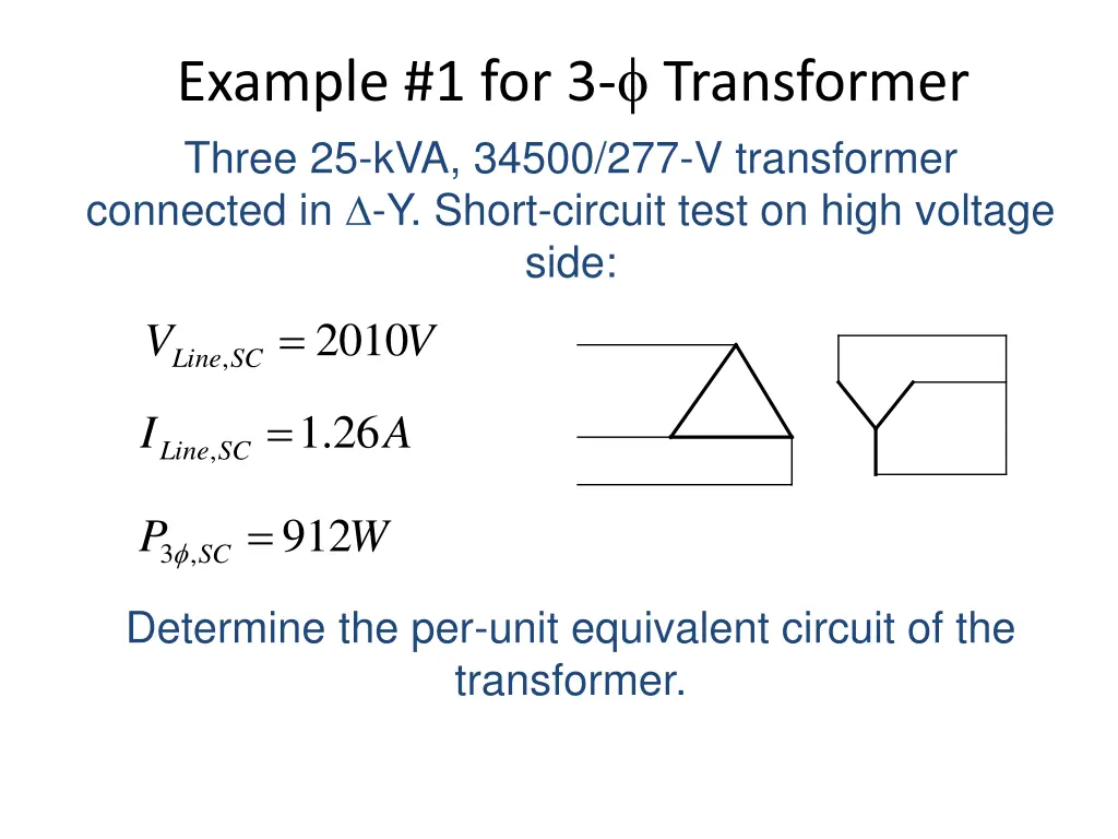 example 1 for 3 transformer