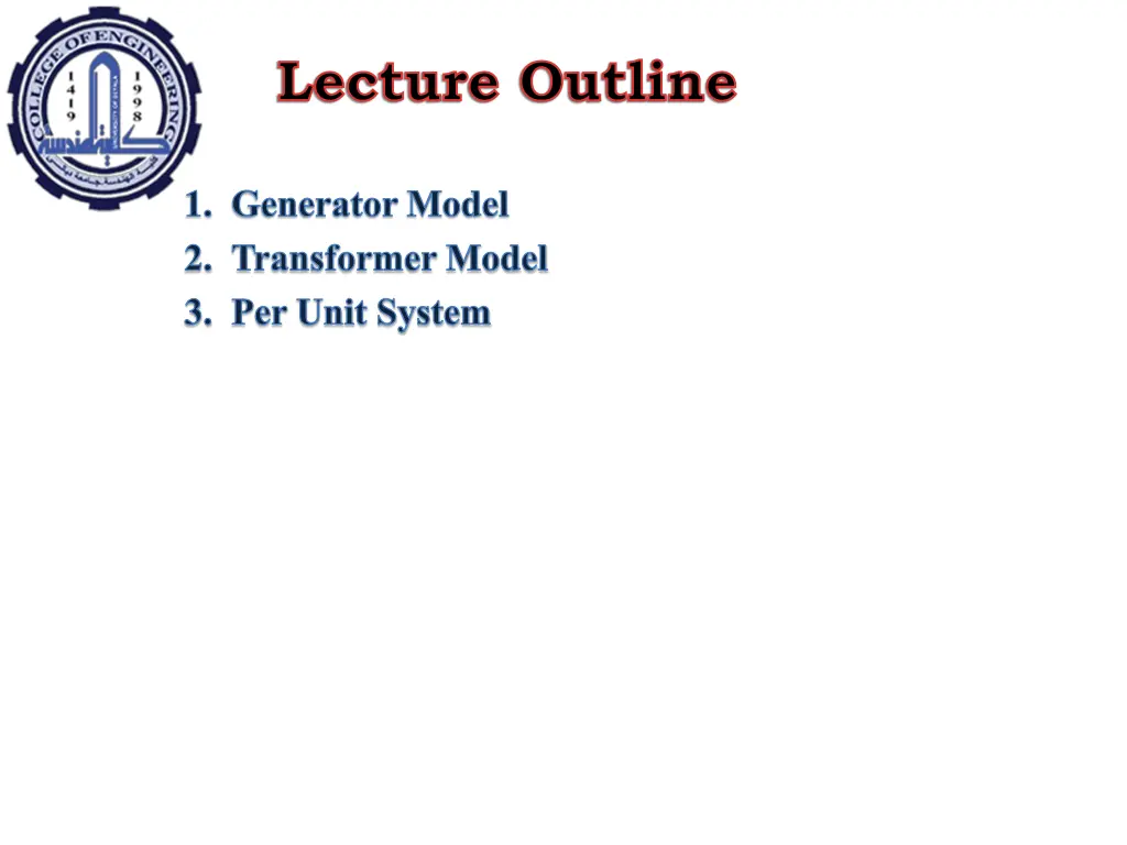 lecture outline