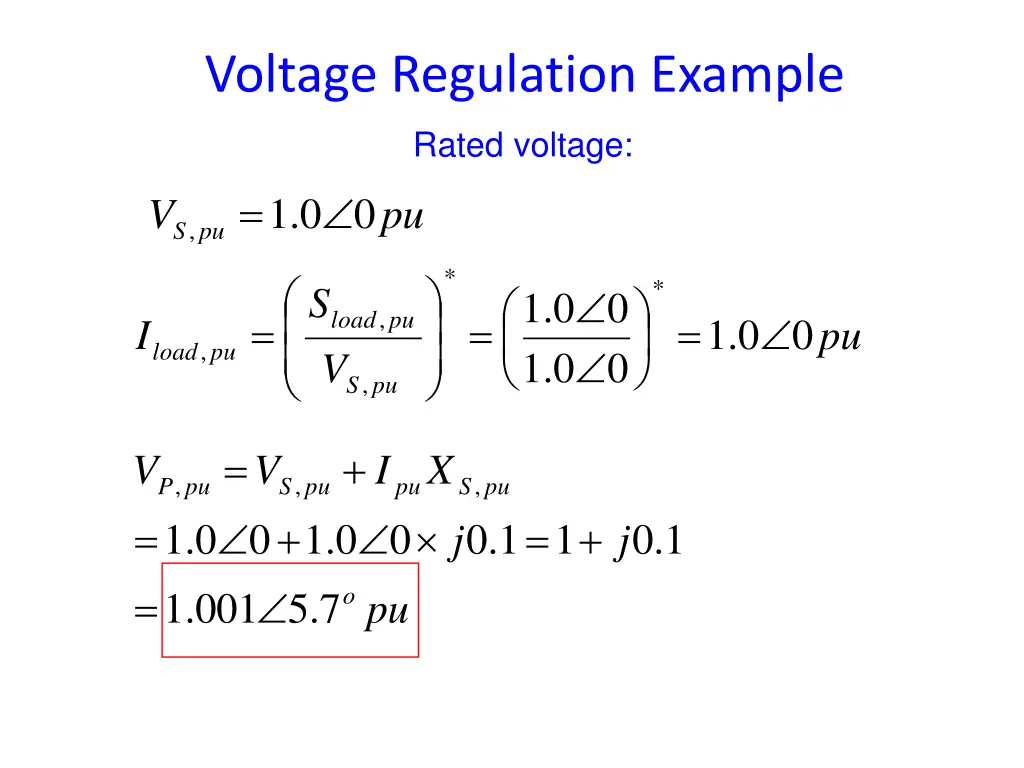 voltage regulation example 1
