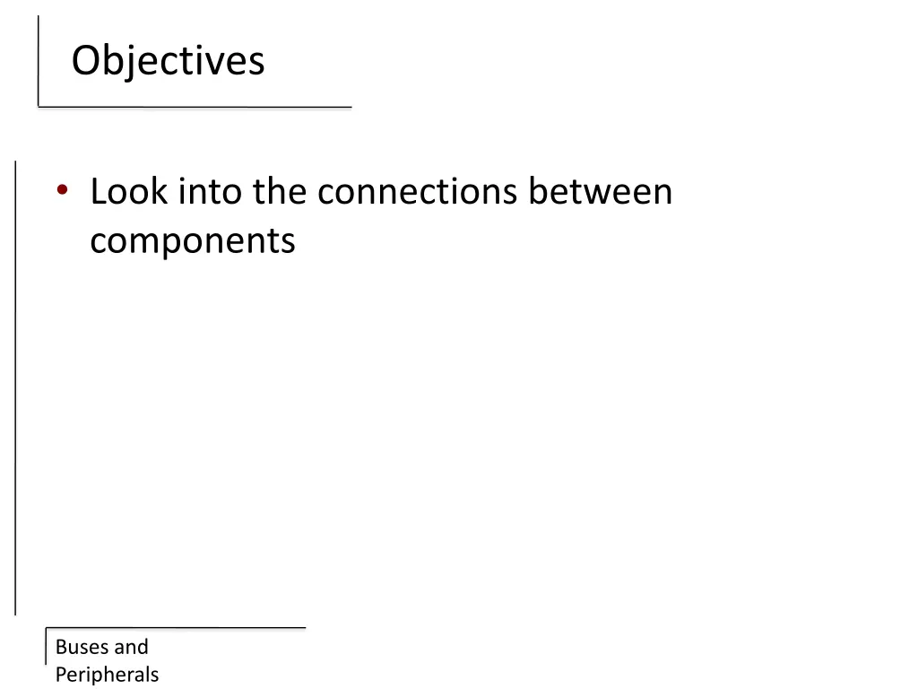 objectives