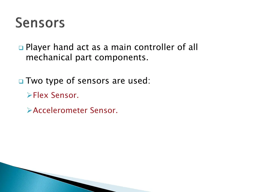 player hand act as a main controller