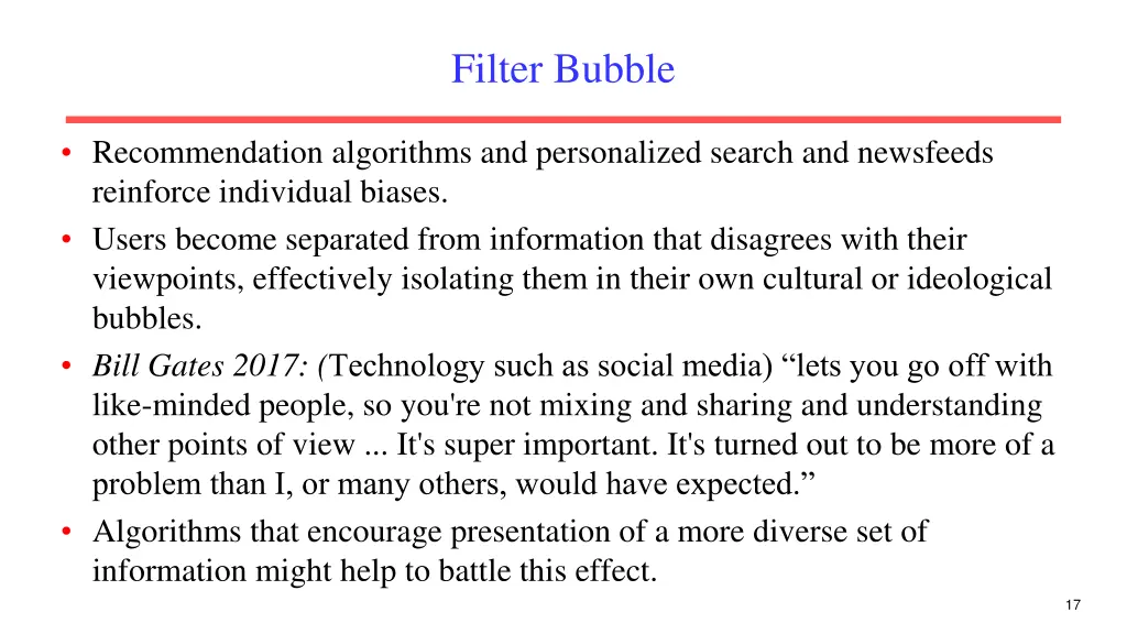 filter bubble