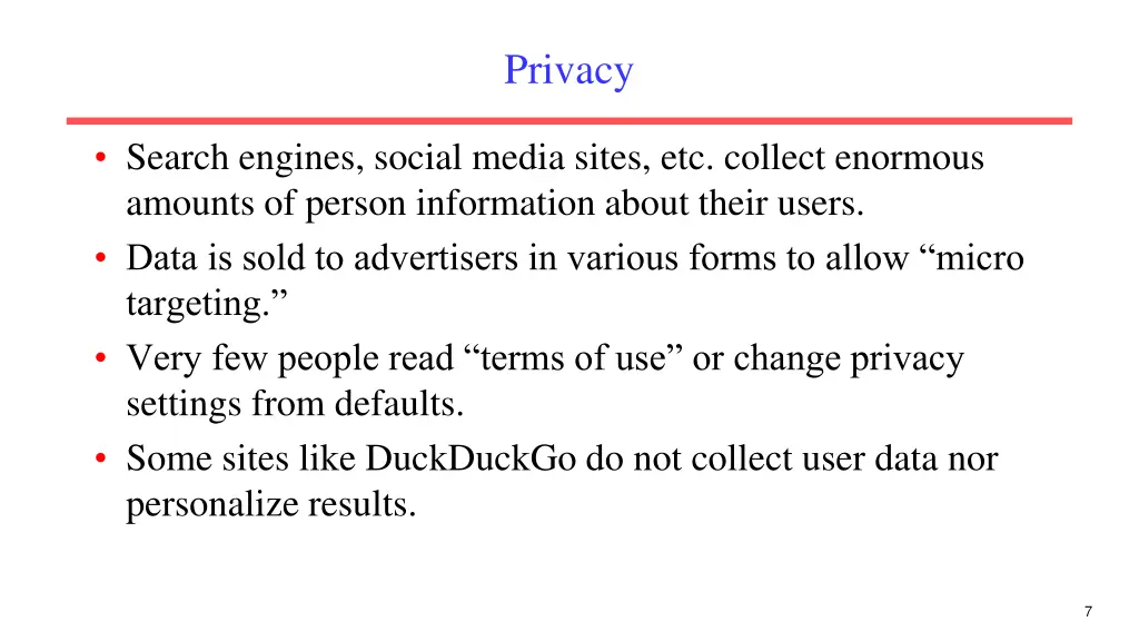privacy