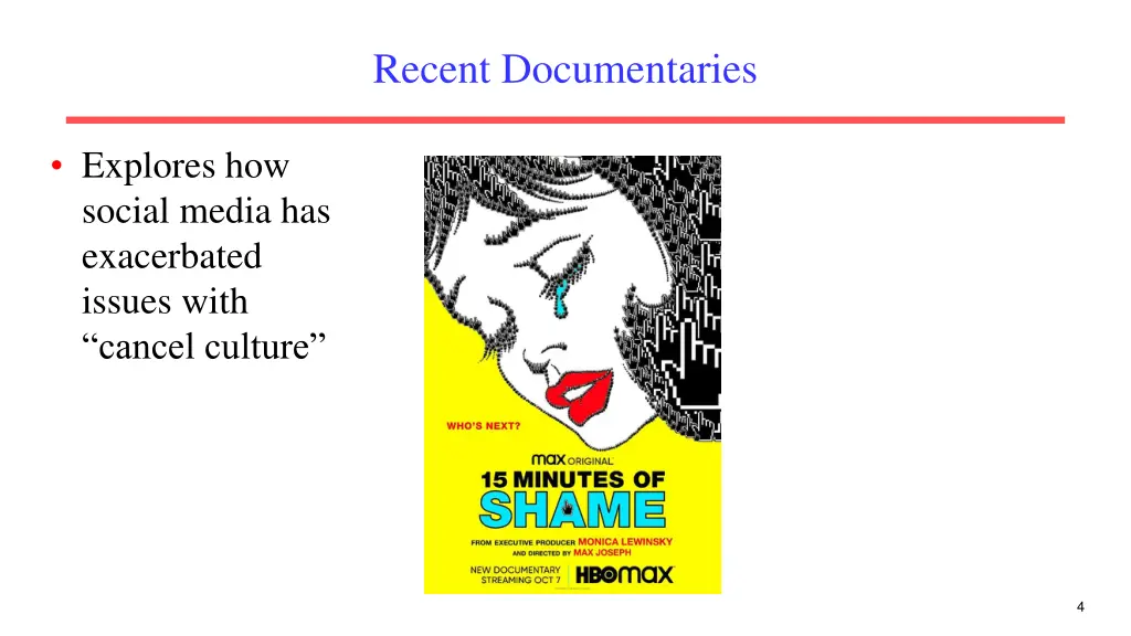 recent documentaries 1
