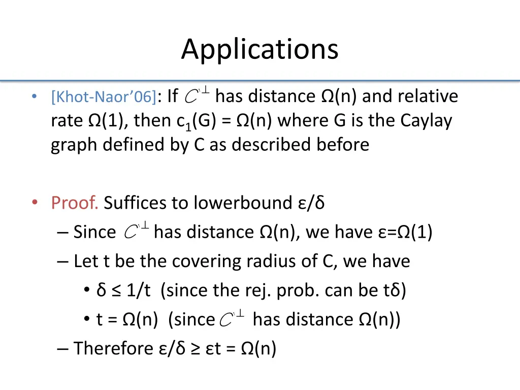 applications