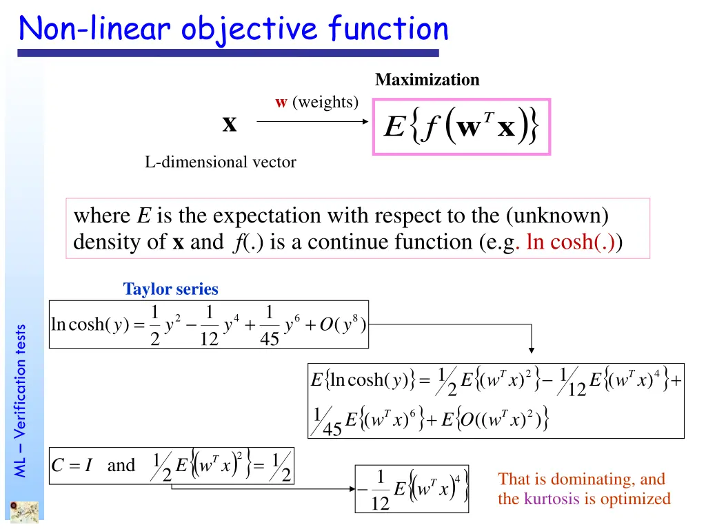 non linear objective function