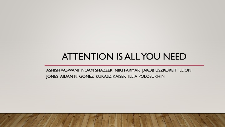 attention is all you need