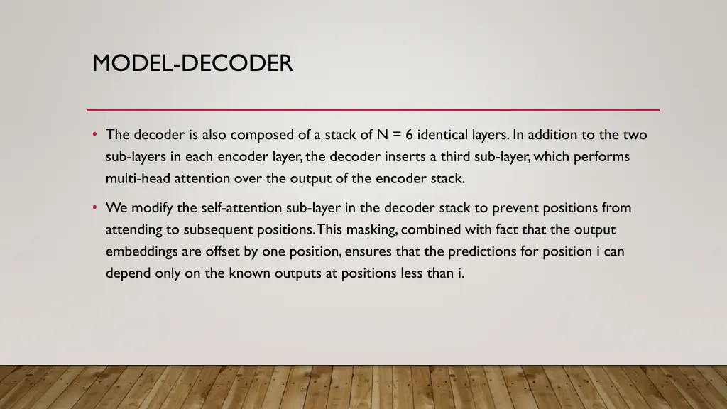 model decoder