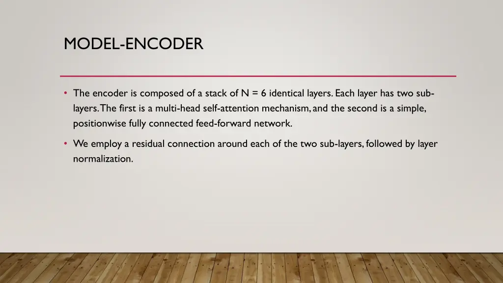 model encoder