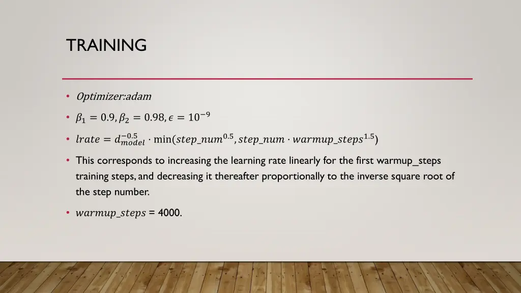 training 1