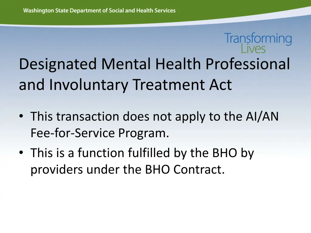 designated mental health professional