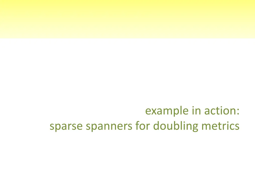 example in action