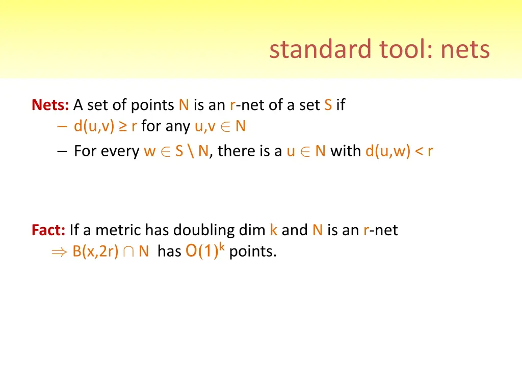 standard tool nets 1
