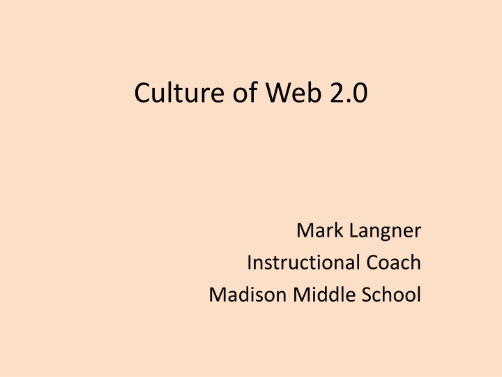culture of web 2 0