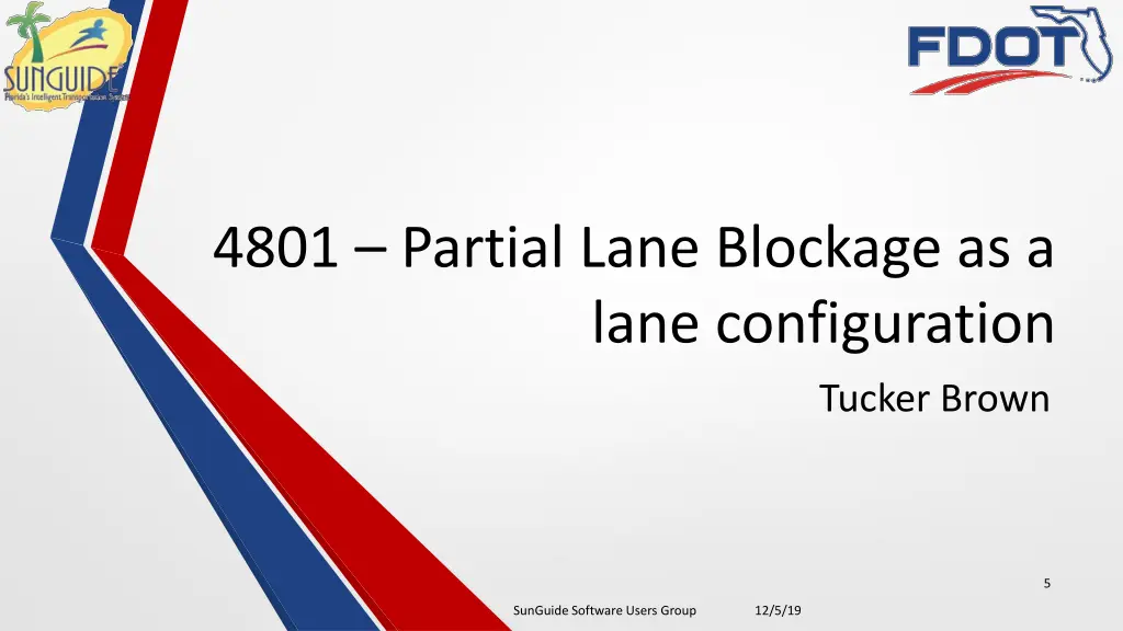 4801 partial lane blockage as a lane configuration
