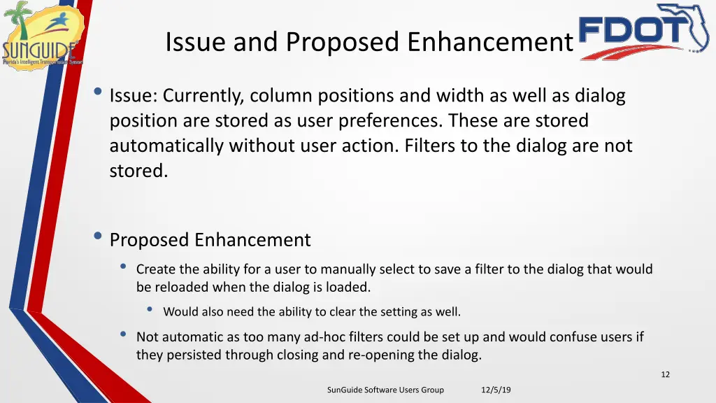 issue and proposed enhancement 3