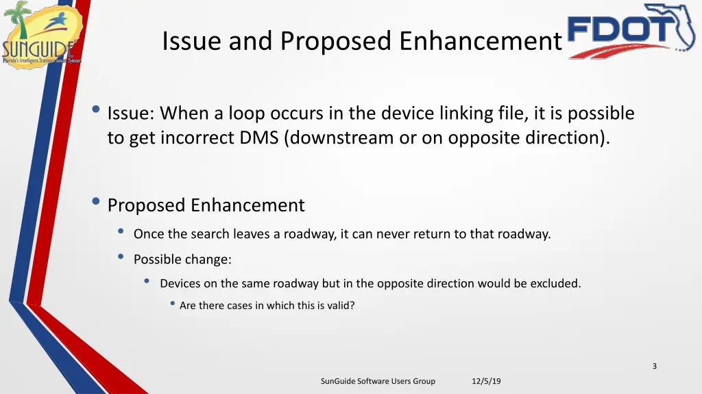 issue and proposed enhancement