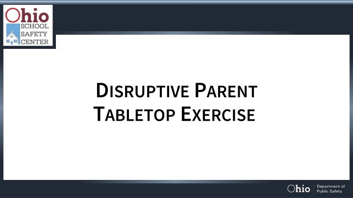 d isruptive p arent t abletop e xercise