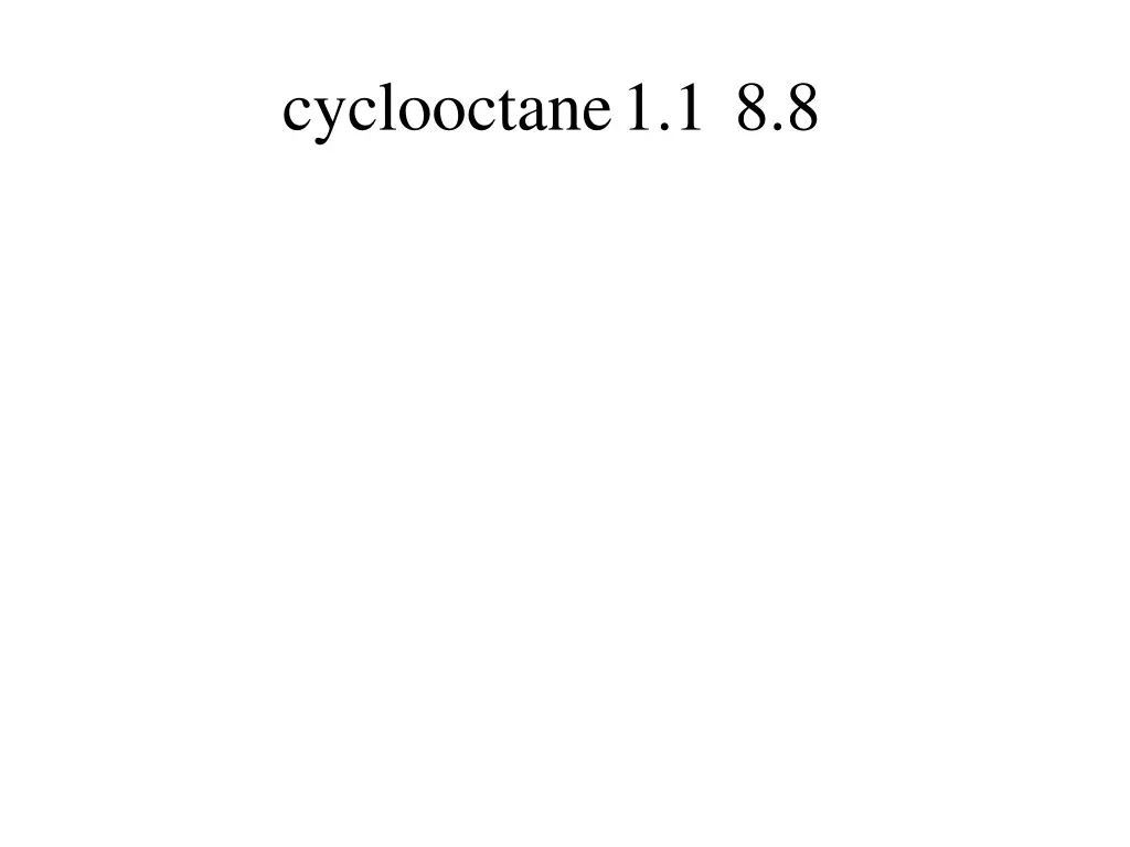 cyclooctane1 1 8 8