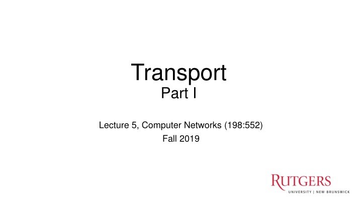 transport part i