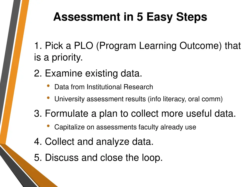 assessment in 5 easy steps 1