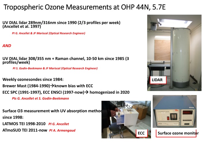 tropospheric tropospheric ozone measurements