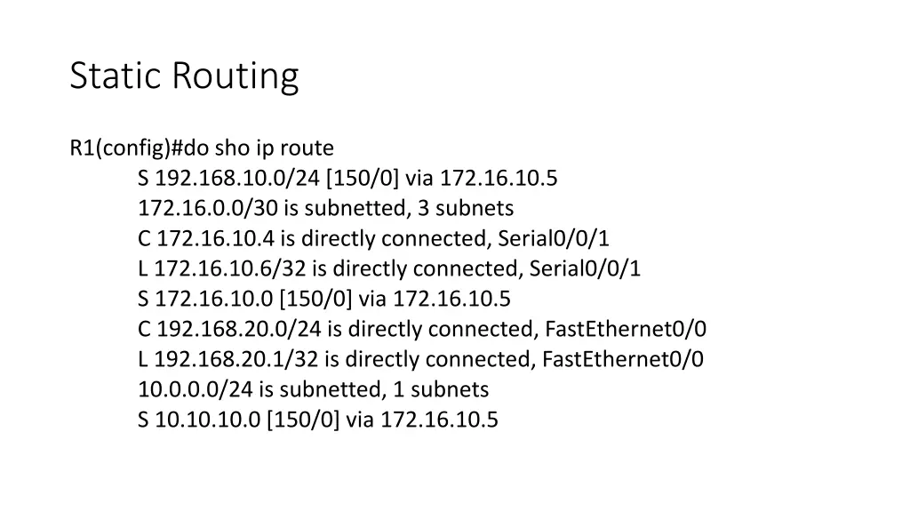 static routing 1