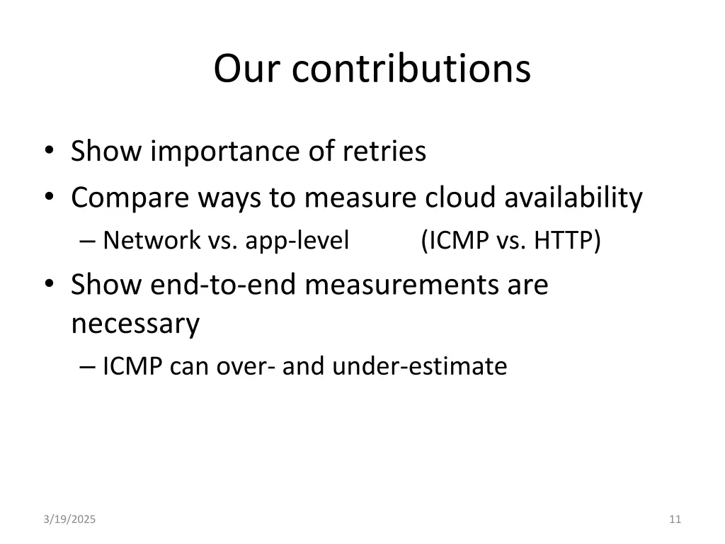 our contributions 2
