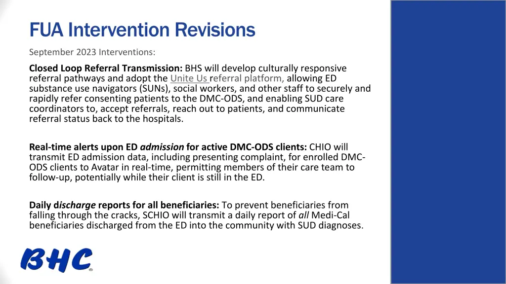 fua intervention revisions