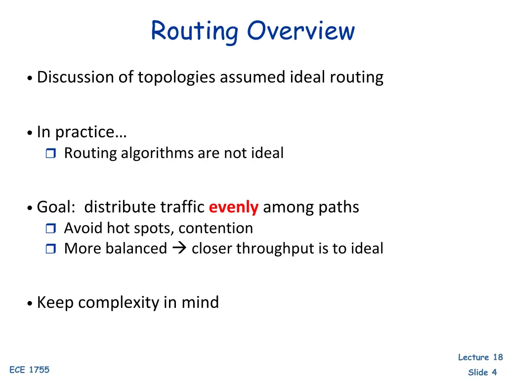 routing overview