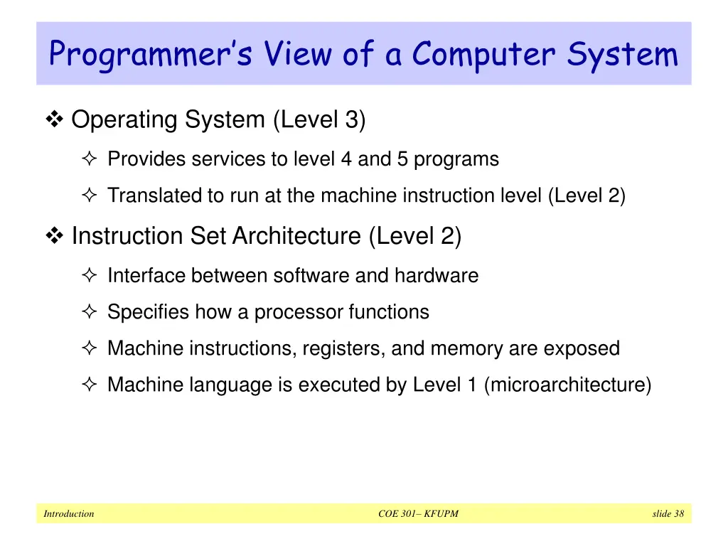 programmer s view of a computer system 2