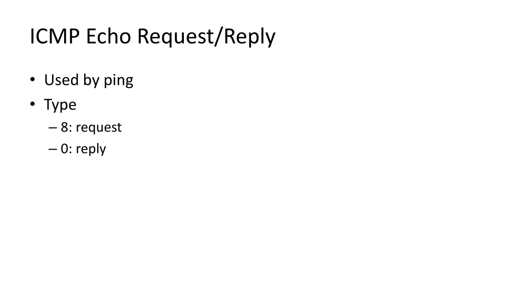 icmp echo request reply