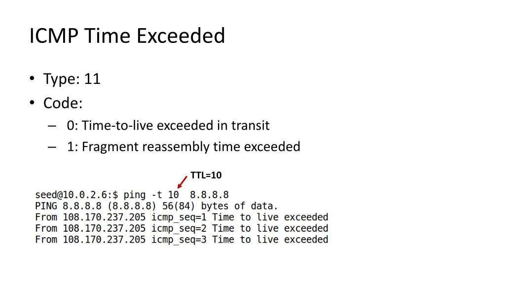 icmp time exceeded