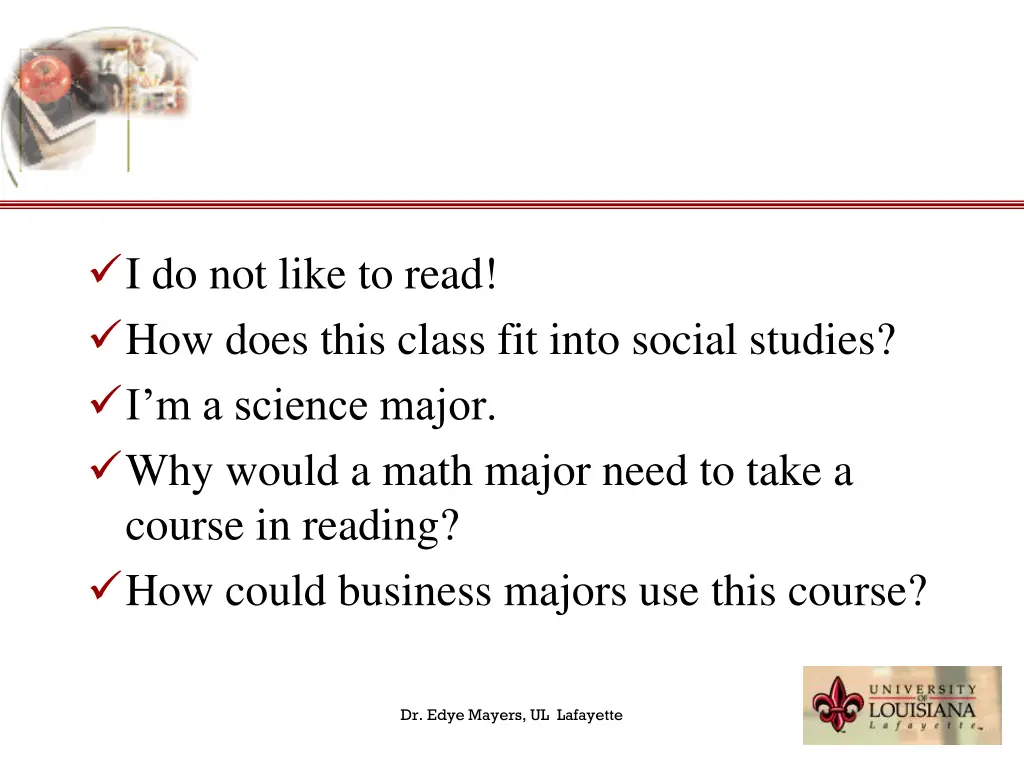 i do not like to read how does this class