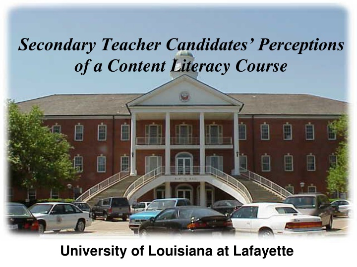 secondary teacher candidates perceptions