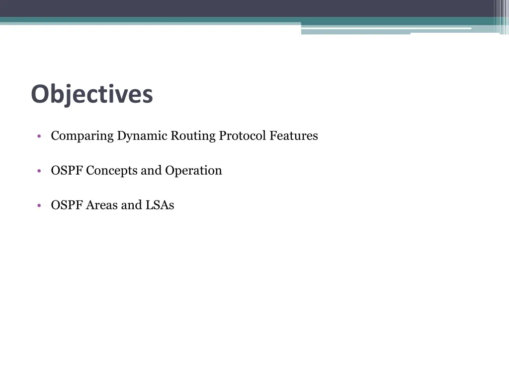 objectives