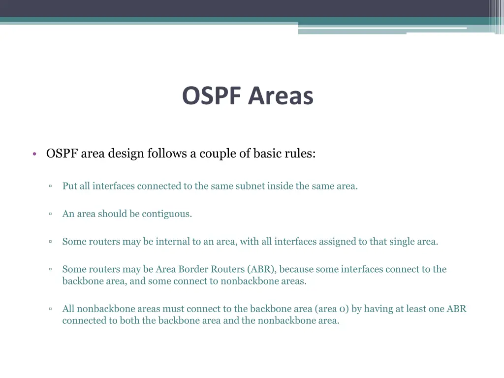 ospf areas