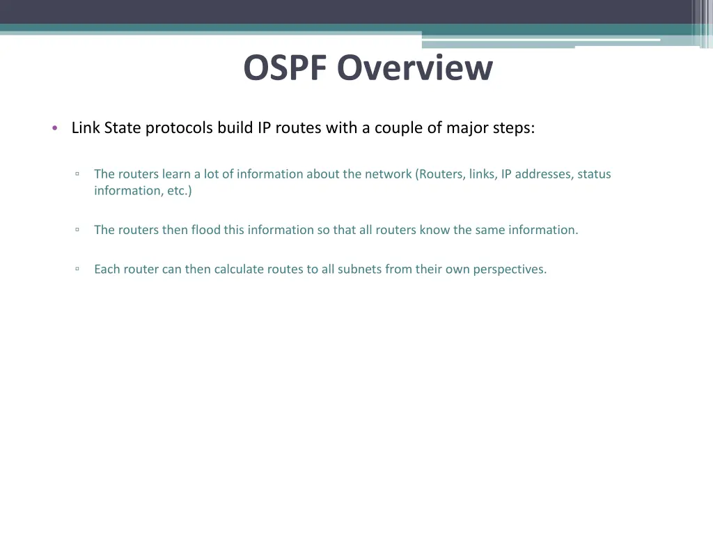 ospf overview