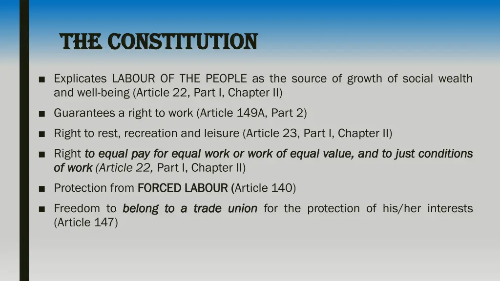 the constitution the constitution