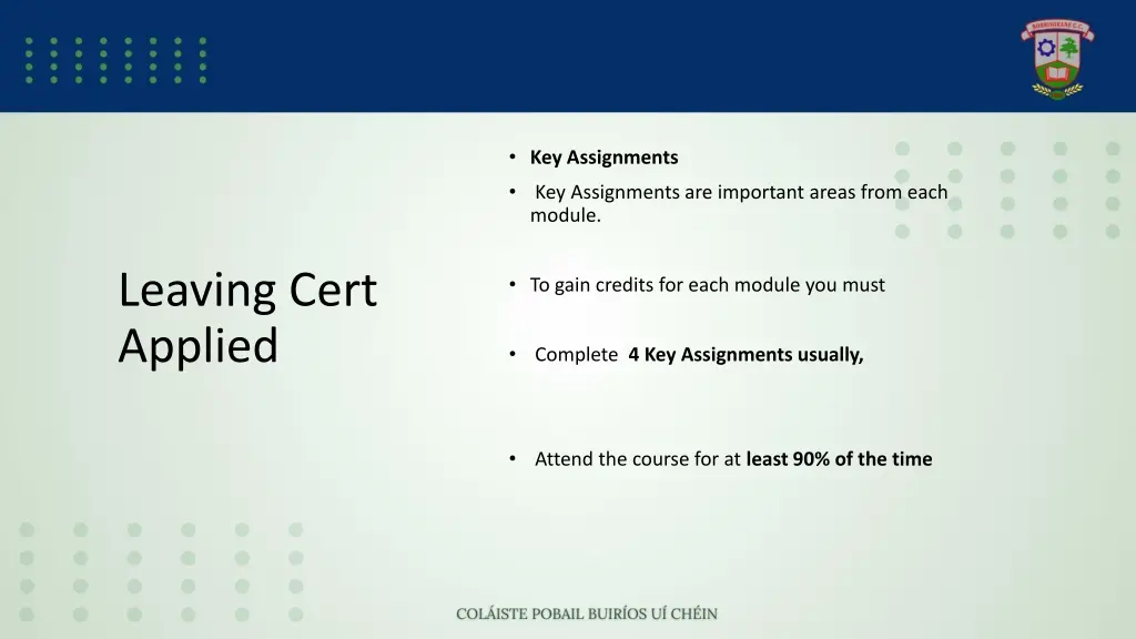 key assignments key assignments are important