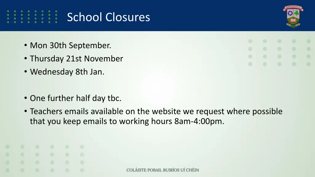 school closures