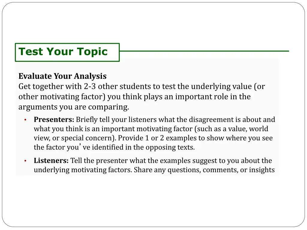 test your topic 1